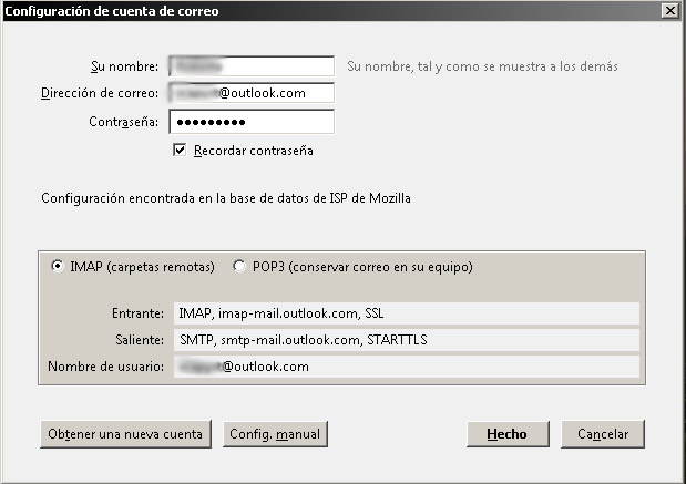 Cómo gestionar tu correo Hotmail desde Mozilla Thunderbird paso 3