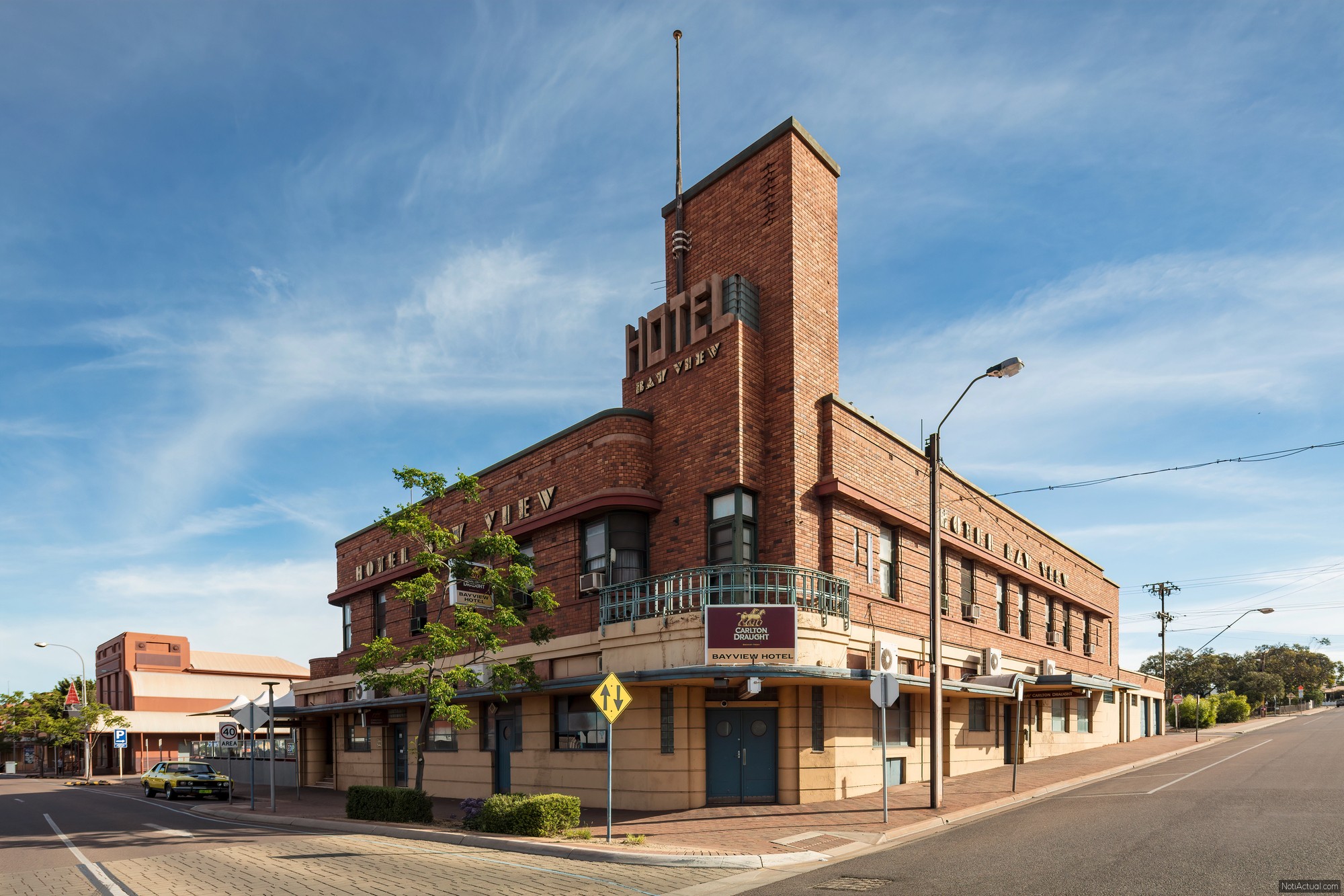 Whyalla South Australia November 17th 2019 : Sweeping panoramic aerial view of the town of Whyalla in South Australia, extending out to the port and jetty in the ocean