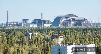 Se cayó el techo de la planta nuclear de Chernóbil