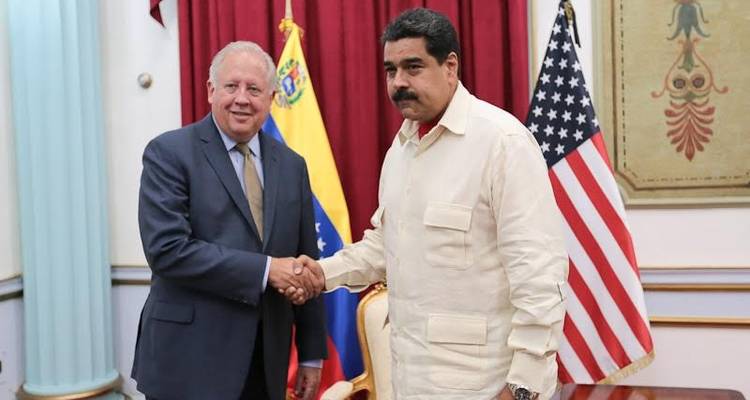 thomas shannon en reunion con maduro