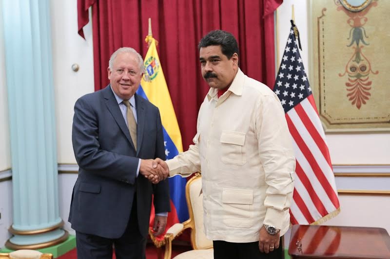 thomas shannon en reunion con maduro