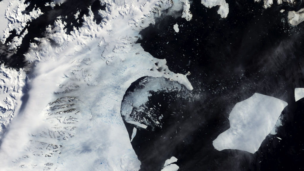 El descomunal iceberg que está a punto de separarse de la Antártica