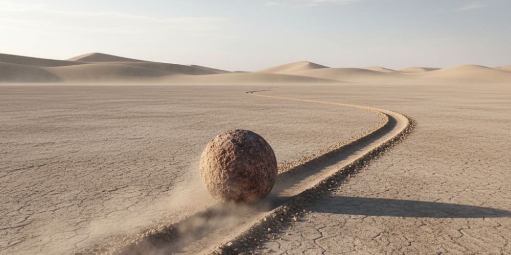 Las piedras que se mueven solas