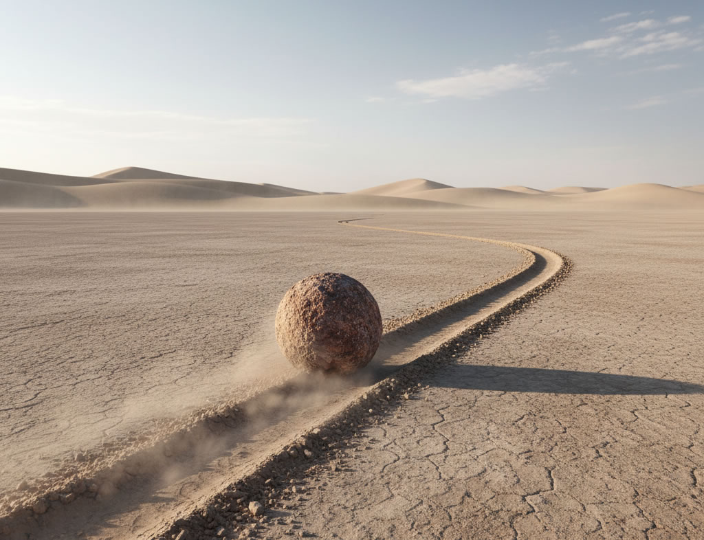 Las piedras que se mueven solas