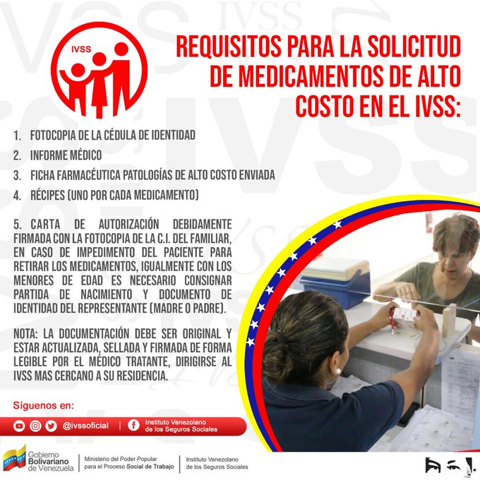 COMO SOLICITAR MEDICAMENTOS DE ALTO COSTO EN EL IVSS 2020