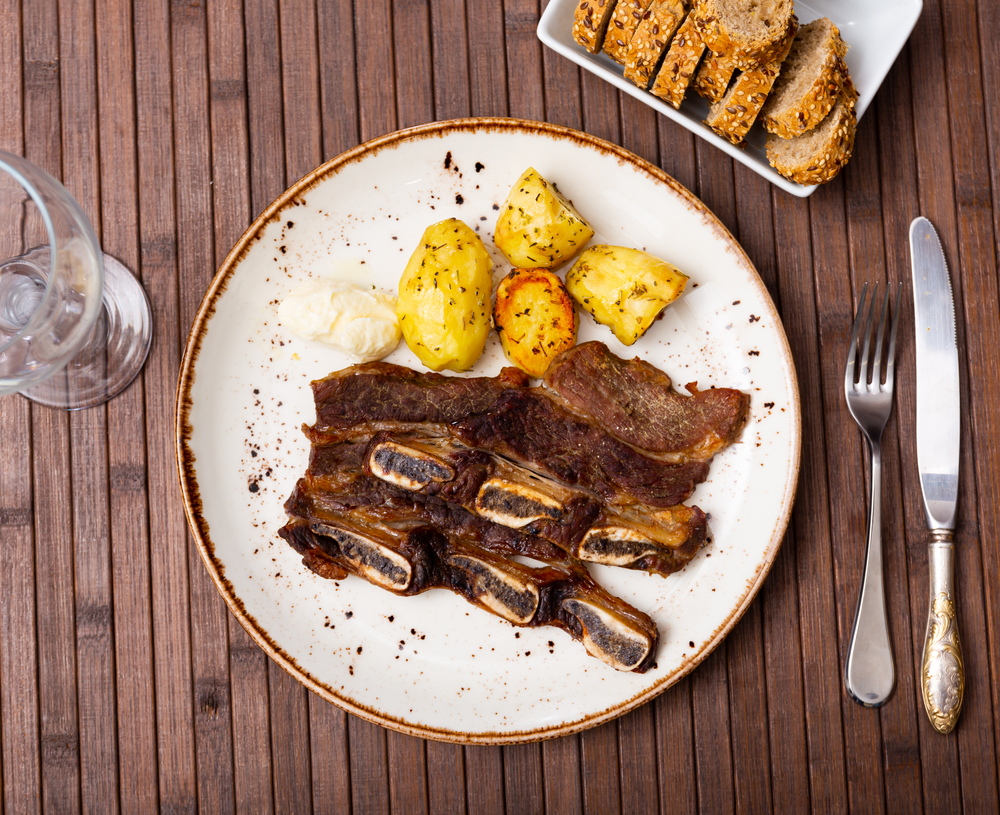 Comida tradicional en la ciudad de Lugo en España