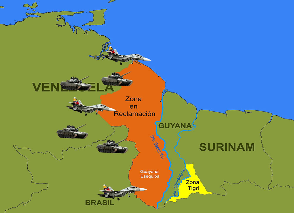 GUERRA VENEZUELA GUYANA POR EL ESEQUIBO