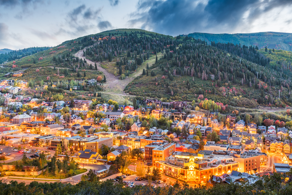 Recorrido turístico por Park City, Utah en Navidad