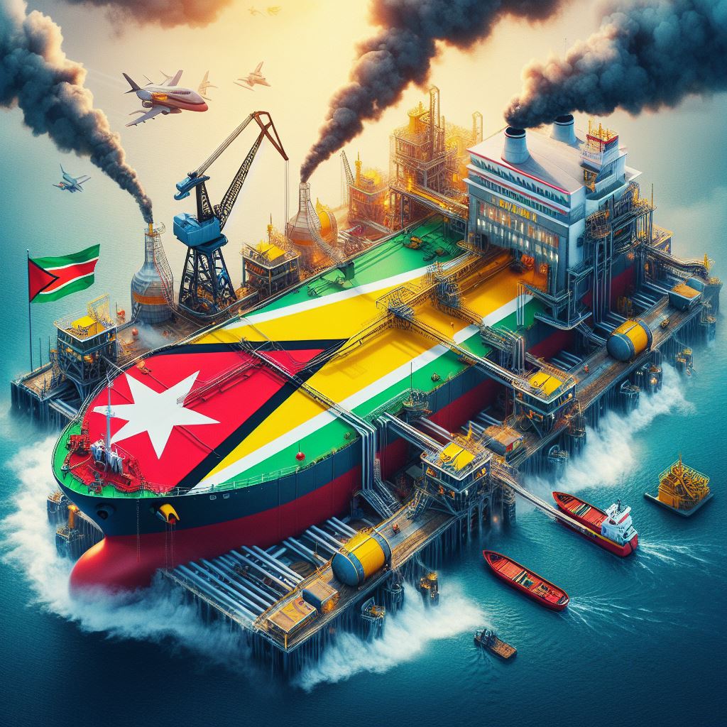 A costa de Venezuela, Guyana ofertante clave mundial de petróleo