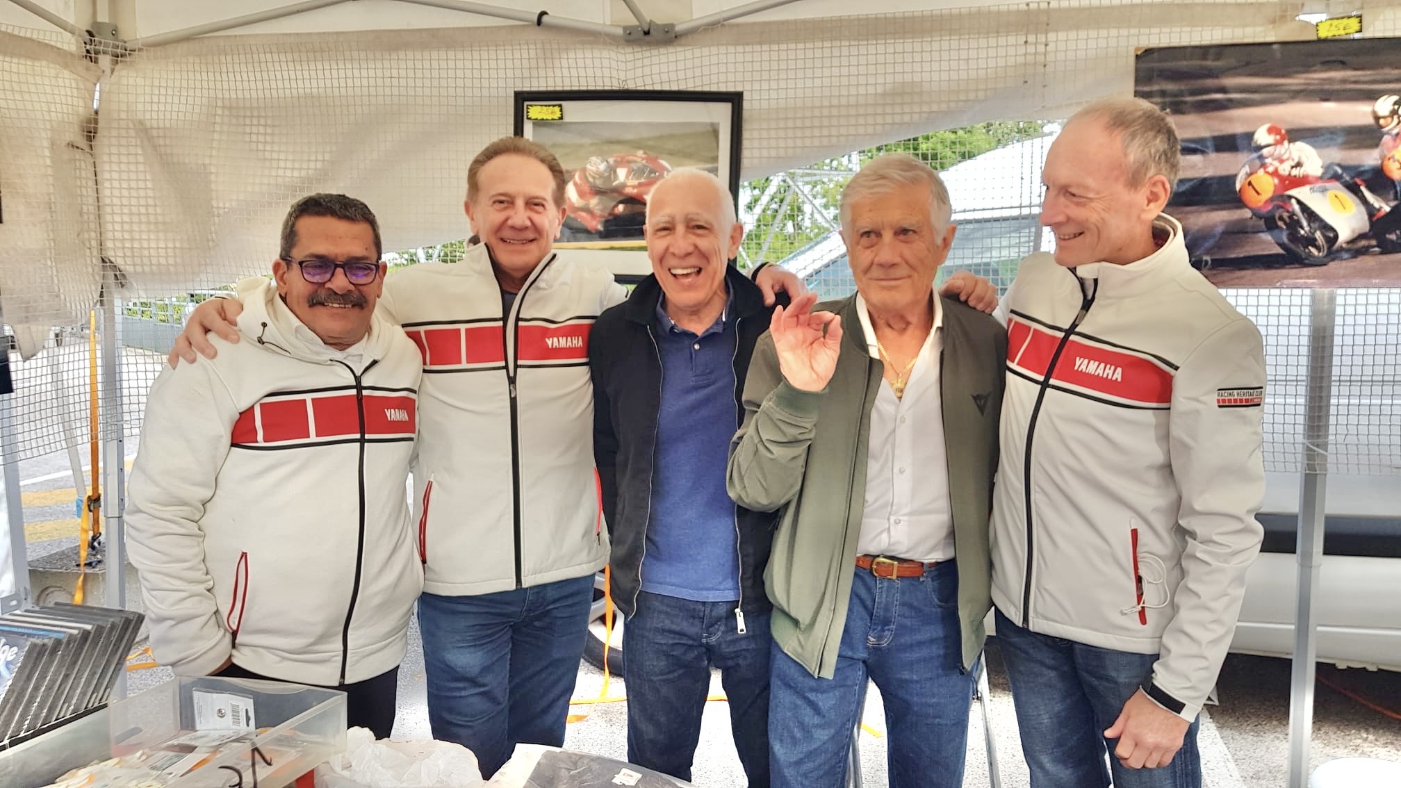 CARLOS LAVADO, JOHNNY CECOTTO, RAIMOND ROCHE, GIACOMO AGOSTINI, CHRISTIAN SARRON