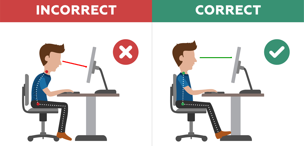 Postura correcta para trabajar Diseño Ergonómico Imagen 2