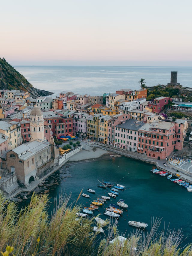 Aerial Photography of Buildings Near Sea