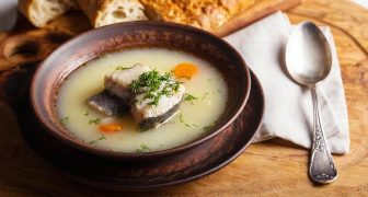 Sopa de Pescado Polaca Carp Navidad