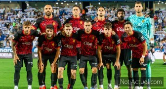Madrid, Spain - August 31, 2024: League match between Legans f.c and Mallorca fc played at Butarque. Real Mallorca players Madrid, Spain - August 31, 2024: League match between Legans f.c and Mallorca fc played at Butarque. Real Mallorca players