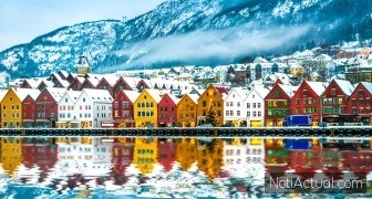view on Bruges. Bergen Norway