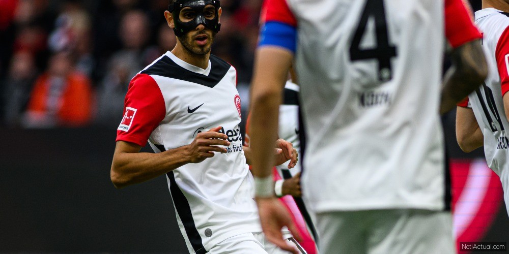 FRANKFURT, GERMANY - 6 OCTOBER, 2024: Ellyes Skhiri, The football match of Bundesliga SG Eintracht Frankfurt vs FC Bayern at Deutsche Bank Park