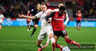 Nathan Tella, Bundesliga, The match Bayer Leverkusen vs. FC St. Pauli at BayArena