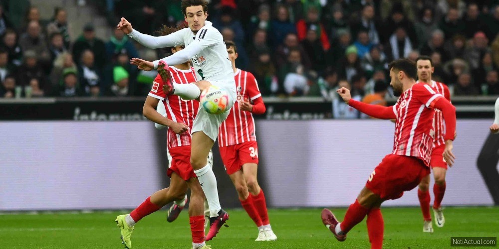 MOENCHENGLADBACH, GERMANY - MARCH 4, 2023: The football match of Bundesliga Borussia Mönchengladbach vs Freiburg