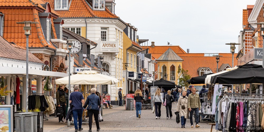 Skagen, Denmark The main shopping street