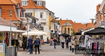 Skagen, Denmark The main shopping street