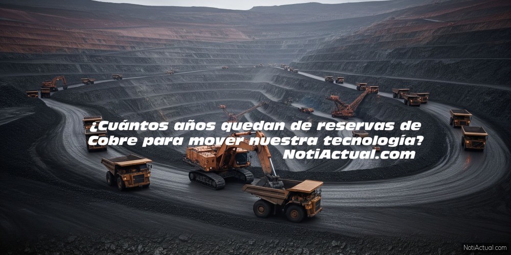 Cuántos años quedan de reservas de Cobre para mover nuestra tecnología
