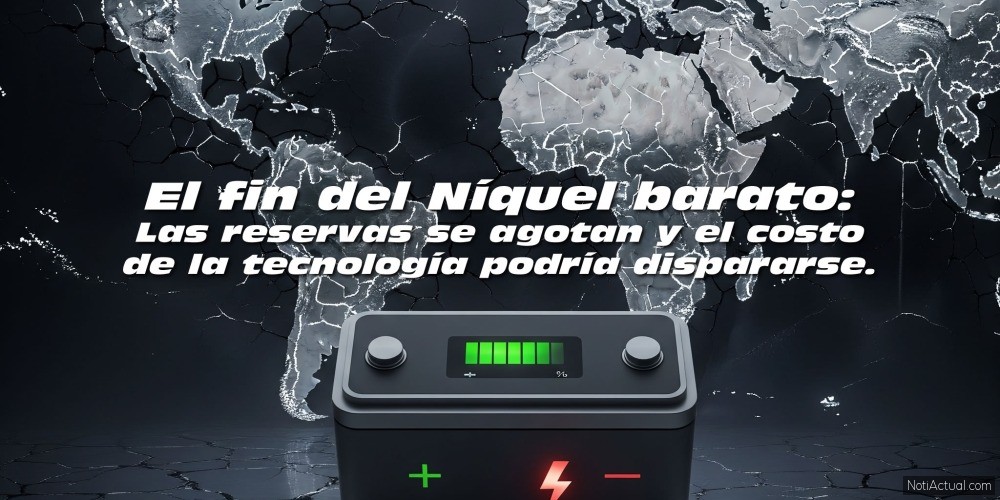 El fin del Níquel barato Las reservas se agotan y el costo de la tecnología podría dispararse.