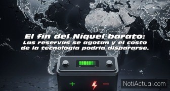 El fin del Níquel barato Las reservas se agotan y el costo de la tecnología podría dispararse.