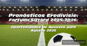 Pronósticos Eredivisie Fortuna Sittard AGOSTO 2025
