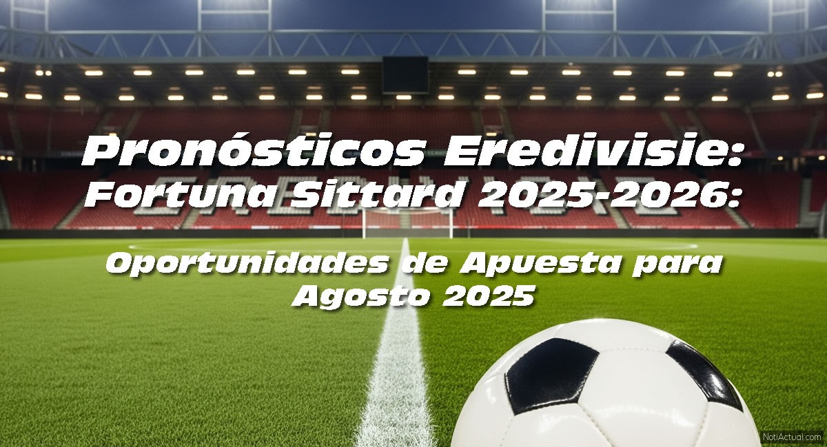Pronósticos Eredivisie Fortuna Sittard AGOSTO 2025
