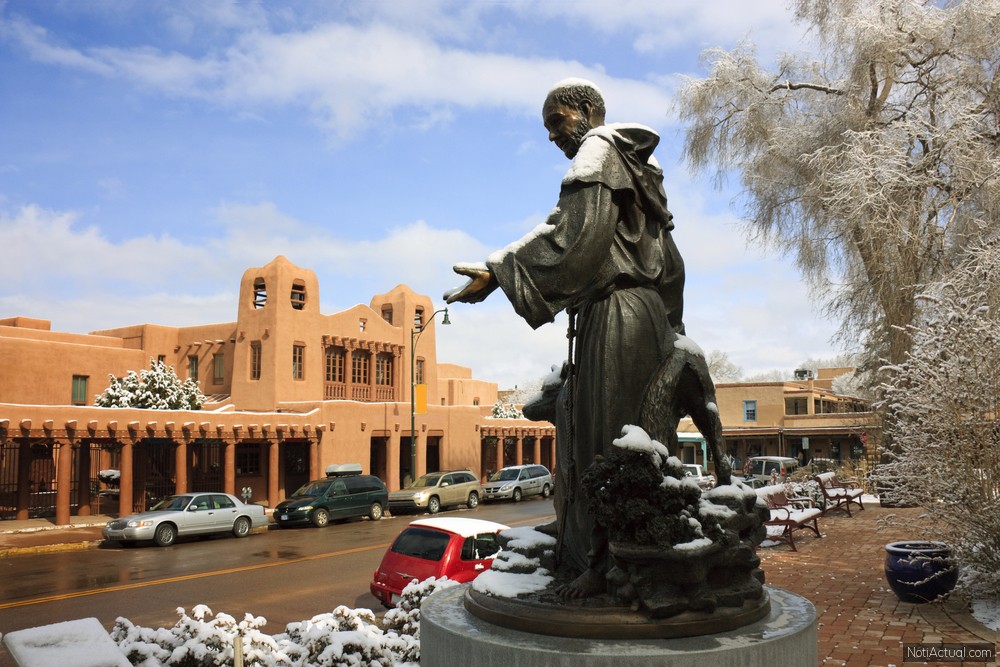 Santa Fe, New Mexico, USA Statue