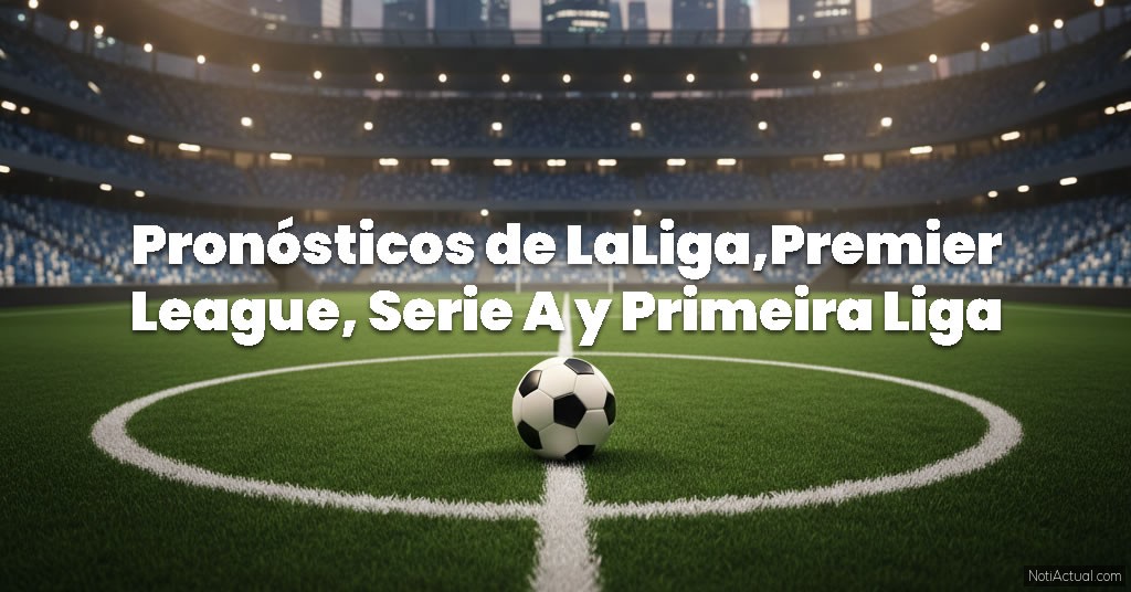 Pronósticos de LaLiga,Premier League, Serie A y Primeira Liga