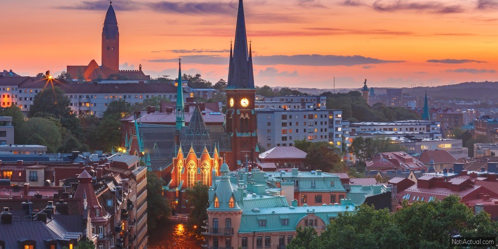Aerial view of Gothenburg, Sweden
