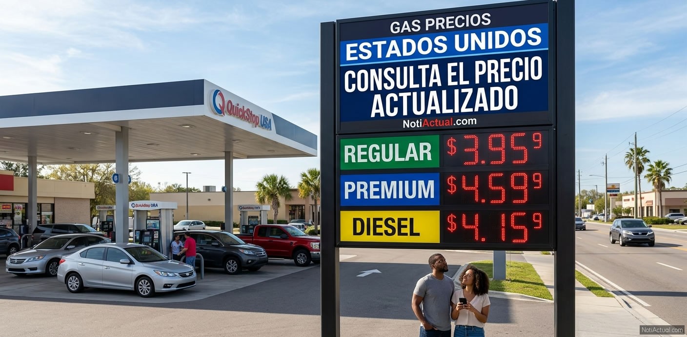 Consulta el Precio actualizado de la Gasolina en Estados Unidos 2026 2027