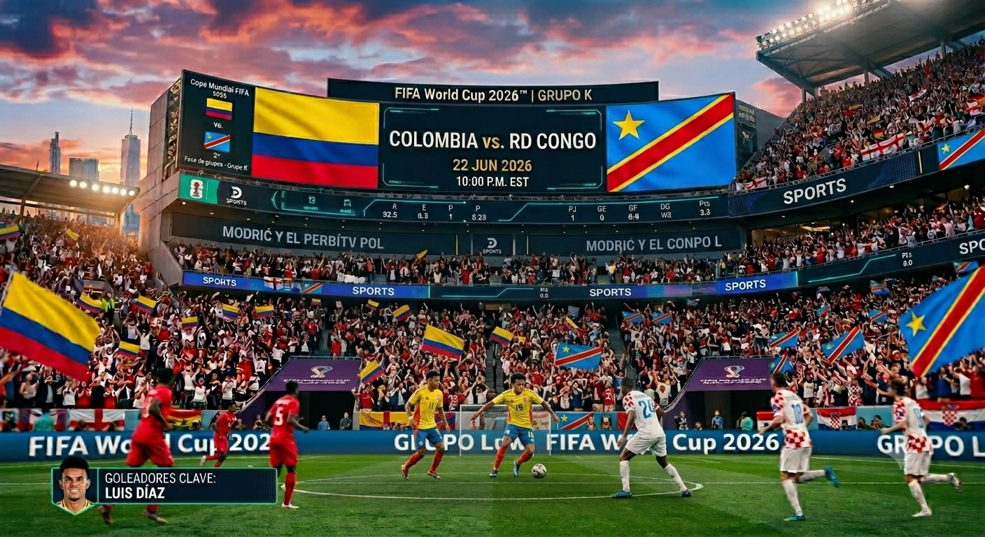 Colombia vs. RD Congo 23jun26 10pm EST