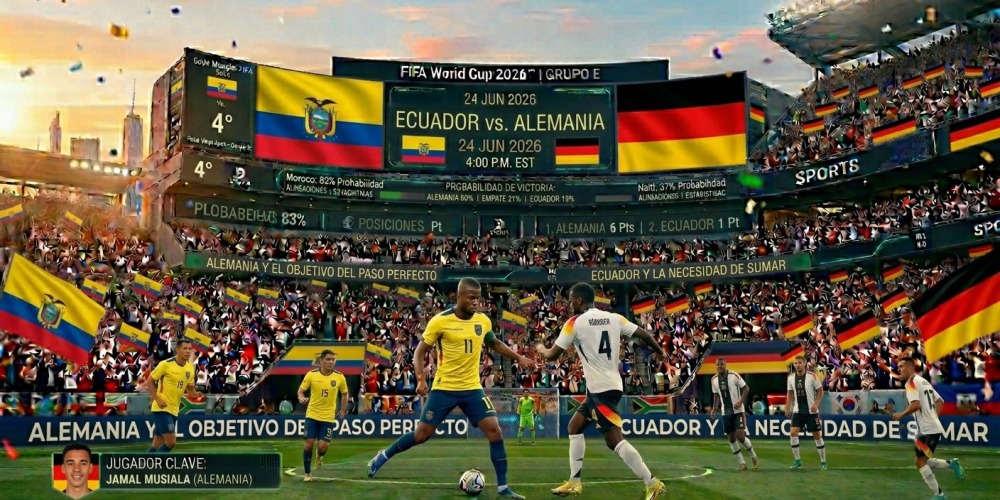 Ecuador vs. Alemania 25jun26 4pm EST