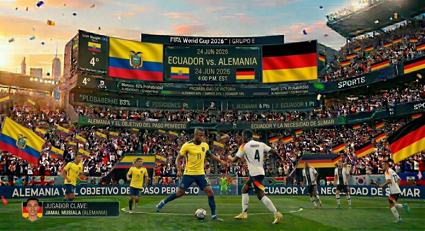 Ecuador vs. Alemania 25jun26 4pm EST