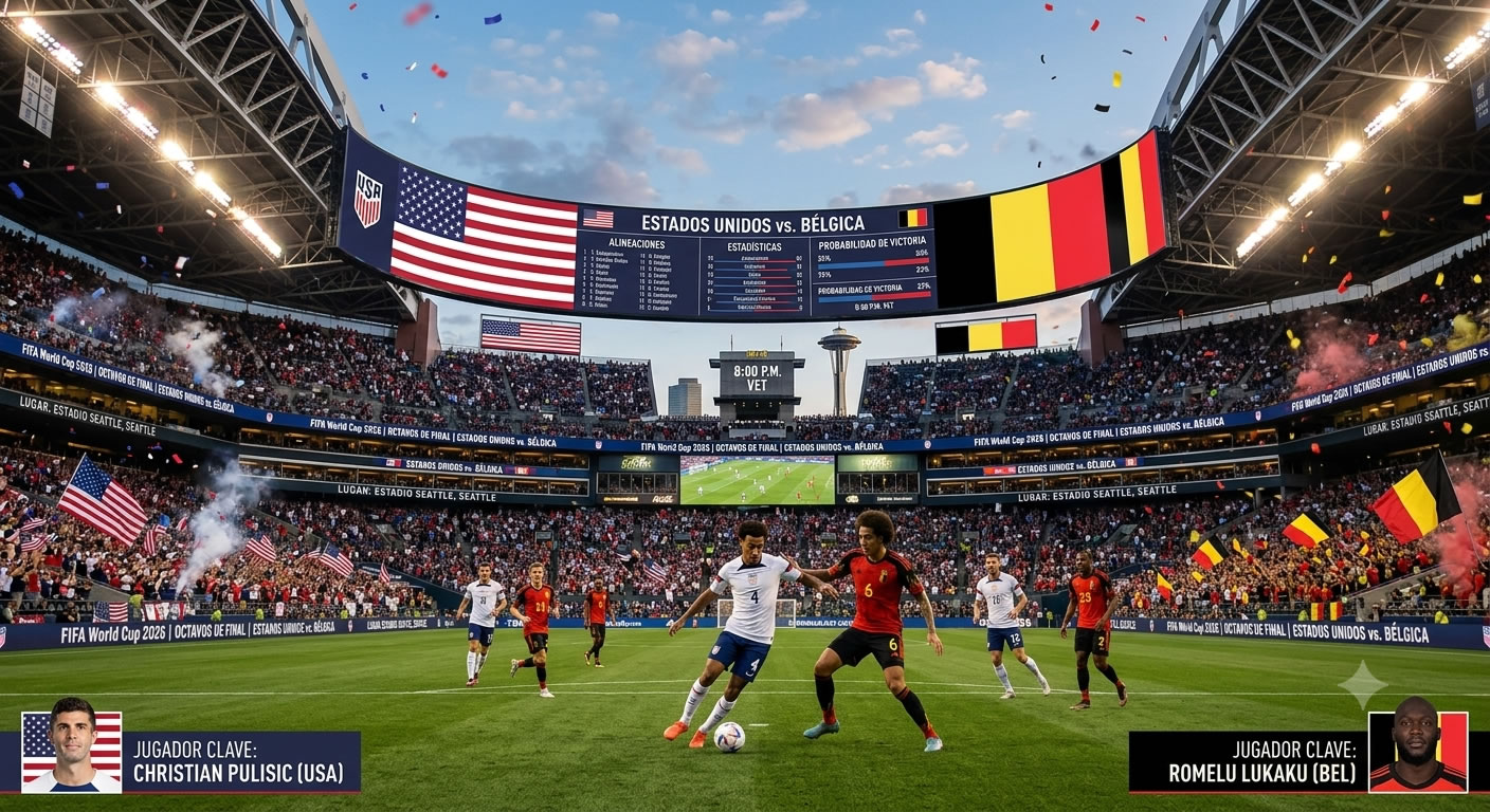 Estados Unidos y Bélgica 06Jul26 8pm EST