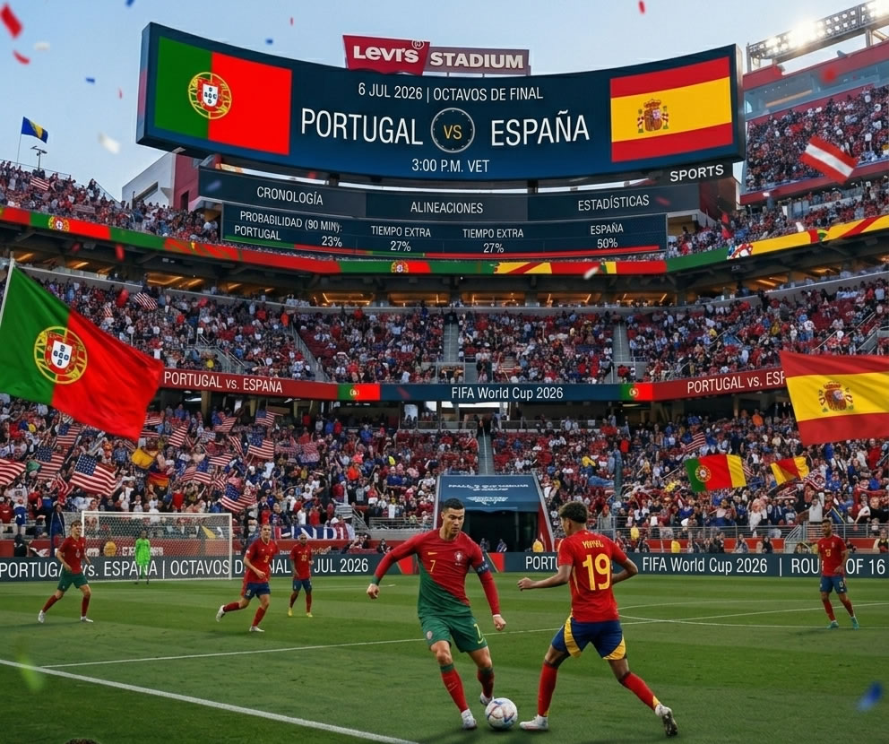 Pronósticos Deportivos Mundial 2026: Portugal y España 06Jul26 3pm EST