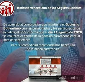 Lo anunciamos hace más de 3 semanas, y mantuvimos la fecha en todas las actualizaciones, si usted consulta grupos o malfluencers de redes sociales que solo buscan likes no obtendrá la información correcta, siganos en nuestro canal de telegram y entérese a diario como va el conograma de pagos de pensiones y otros beneficios sociales en Venezuela.