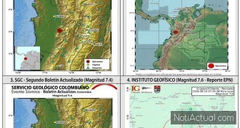 Servicio geológico de Colombia afirma que el sismo de este 10/08/26 fue de 6.7 grados