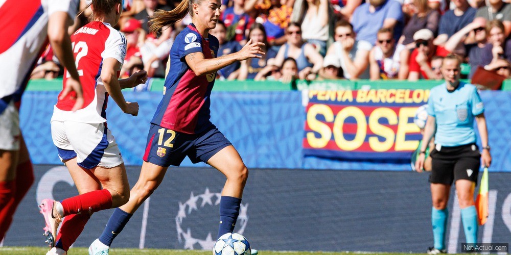 UEFA Womens Champions League 2025 final game between Arsenal FC and FC Barcelona