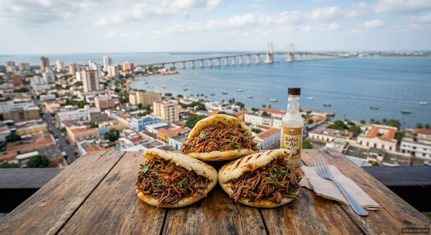 Arepas Zulianas Rellenas de Carne Esmechada y Queso de Mano