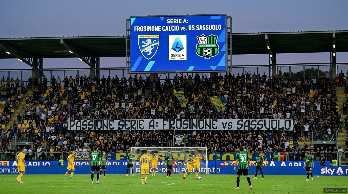 Serie A de Italia Frosinone Calcio vs. US Sassuolo